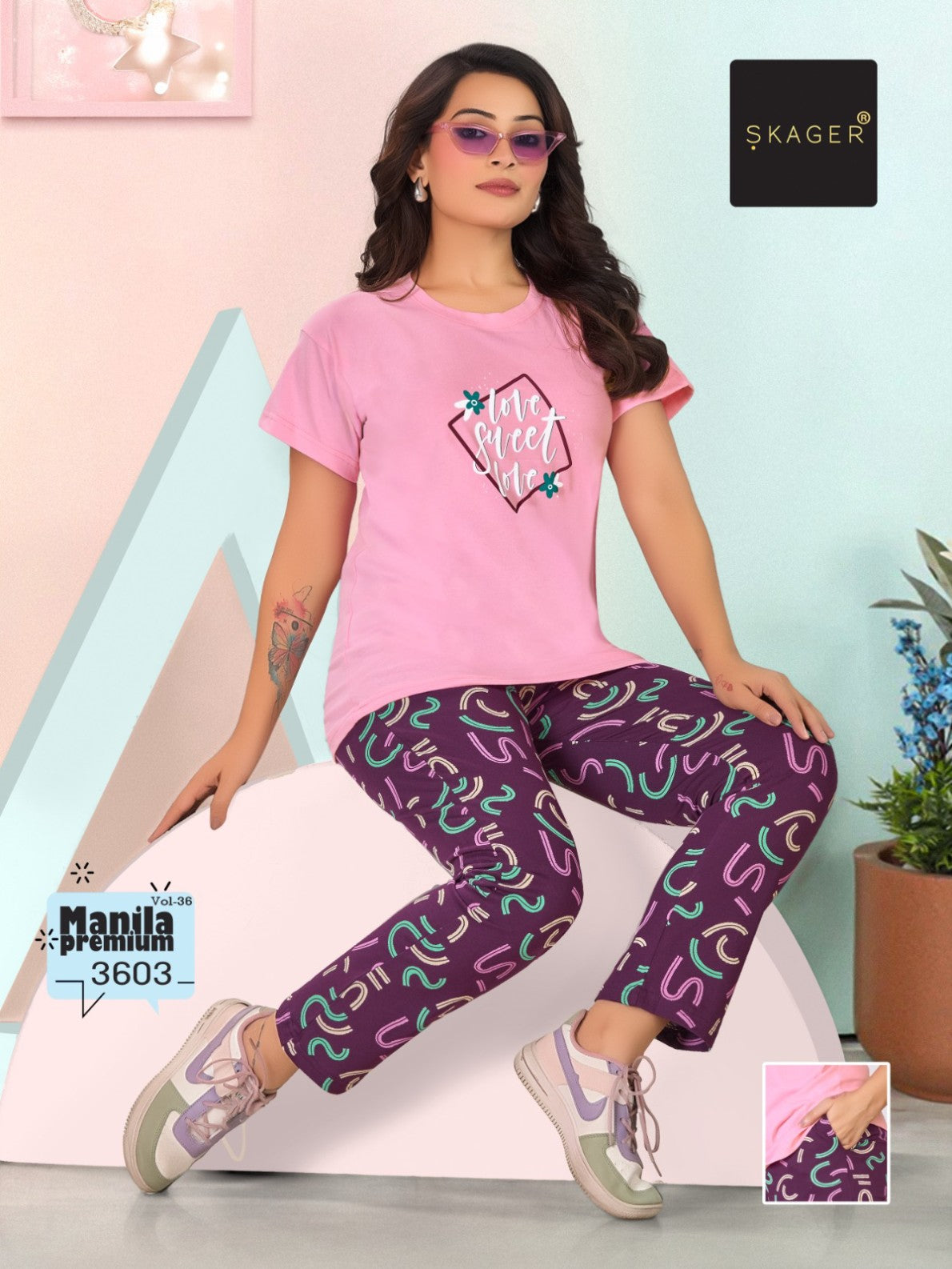 Manila Premium Vol 36 Skager Cotton Pyjama Night Suits Exporter Gujarat