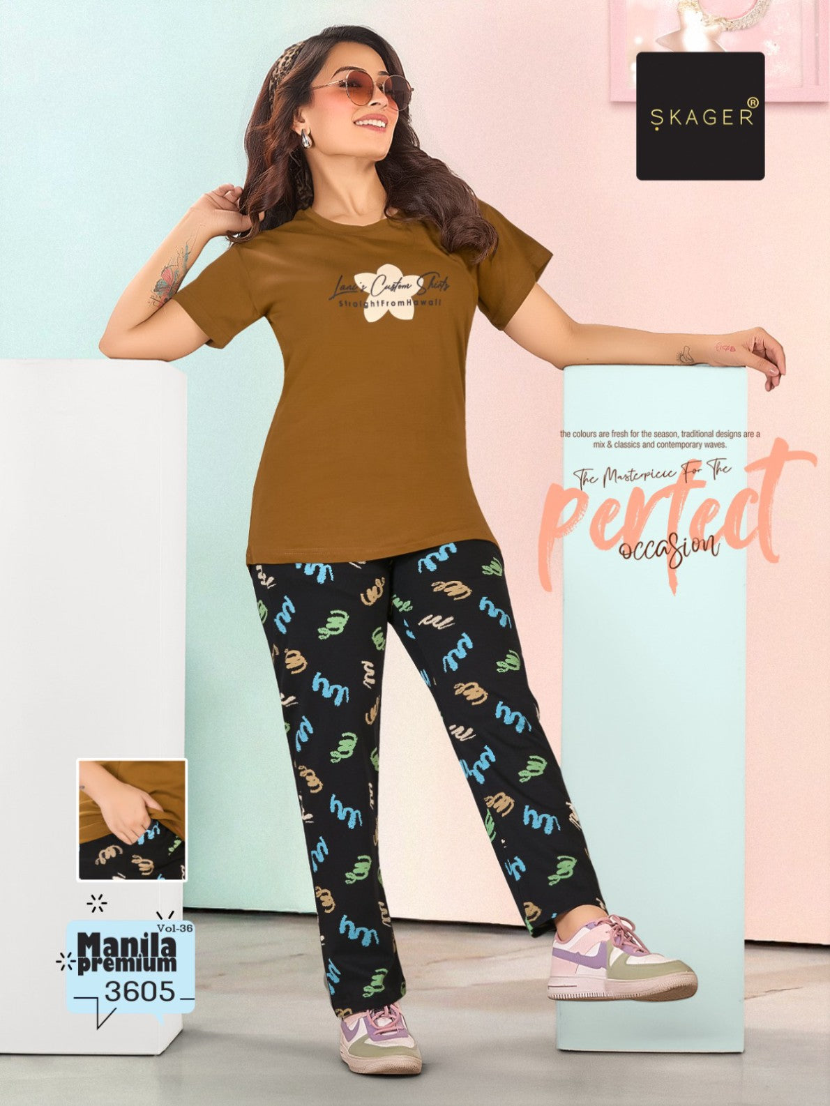 Manila Premium Vol 36 Skager Cotton Pyjama Night Suits Exporter Gujarat