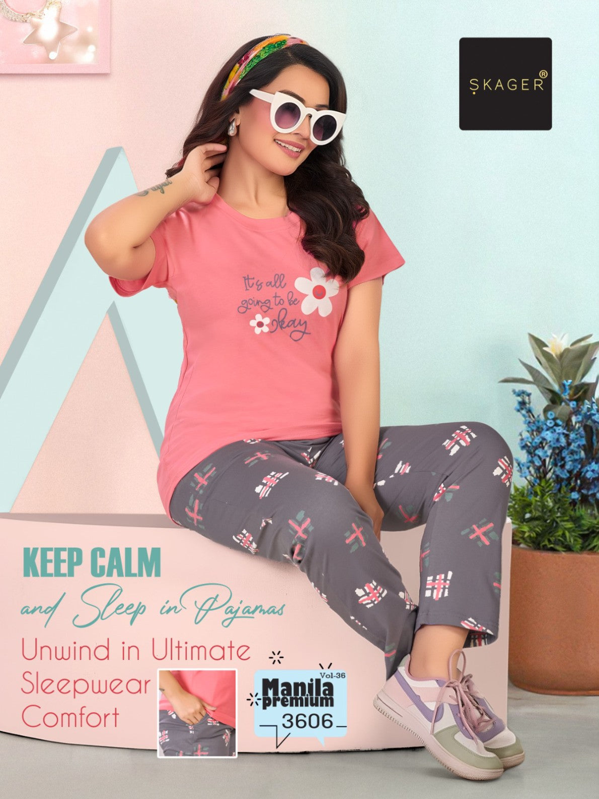 Manila Premium Vol 36 Skager Cotton Pyjama Night Suits Exporter Gujarat