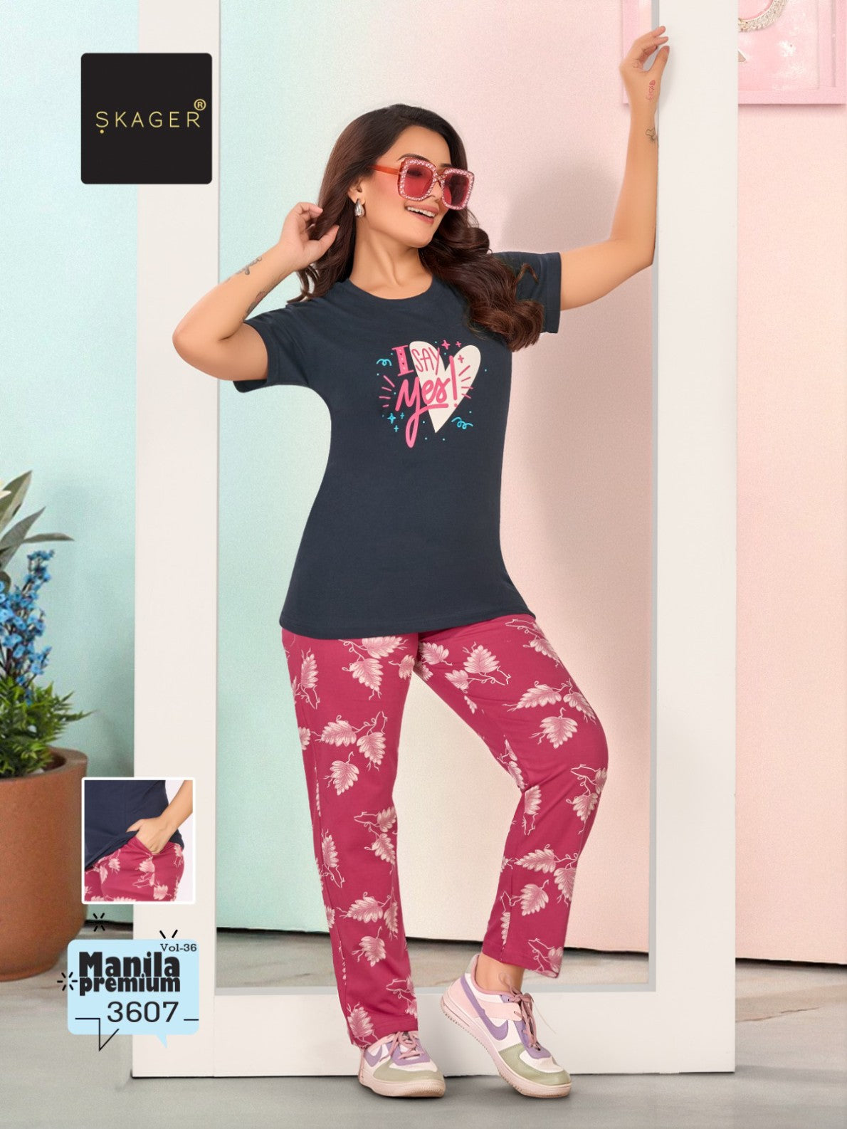 Manila Premium Vol 36 Skager Cotton Pyjama Night Suits Exporter Gujarat