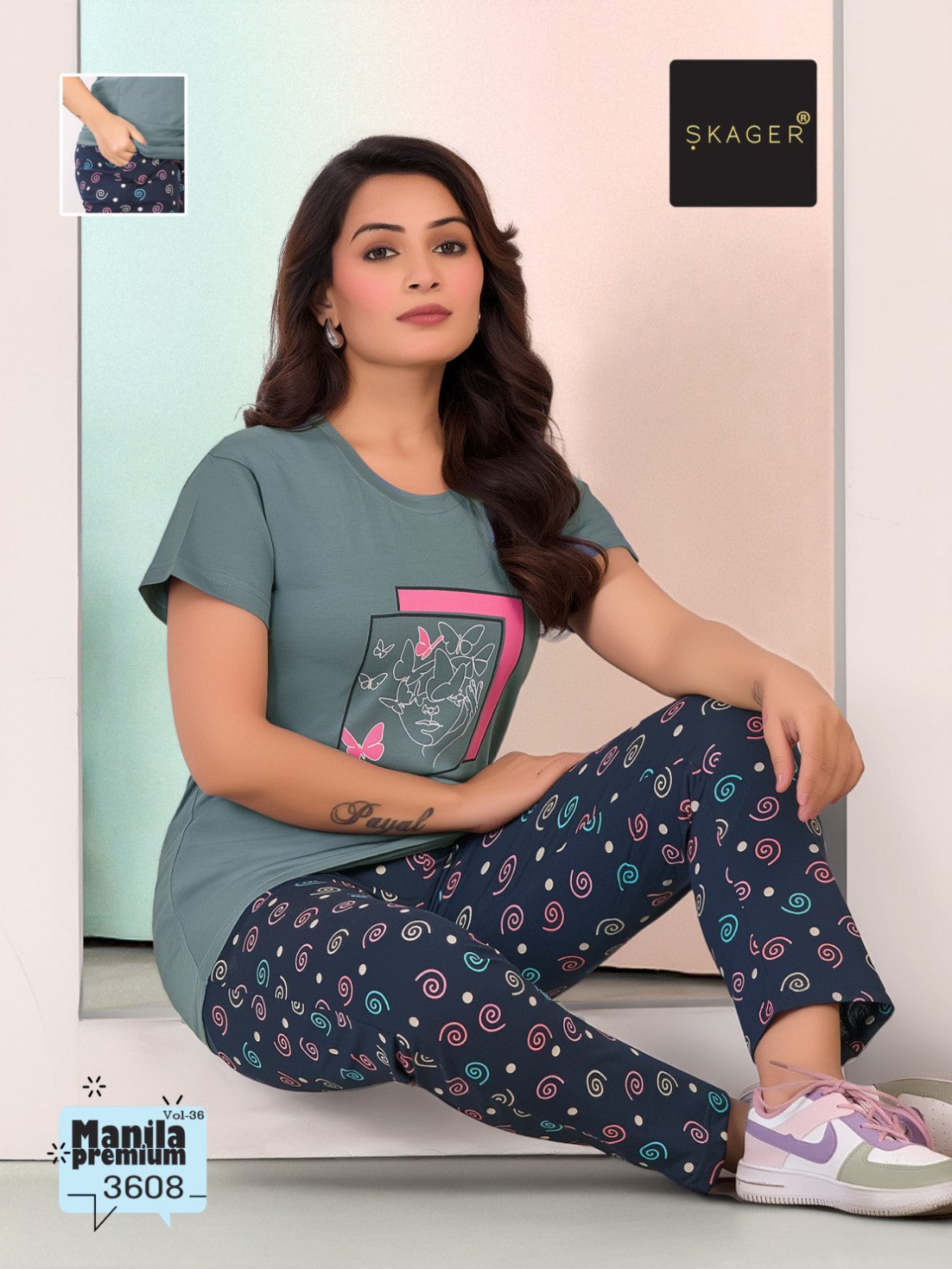 Manila Premium Vol 36 Skager Cotton Pyjama Night Suits Exporter Gujarat