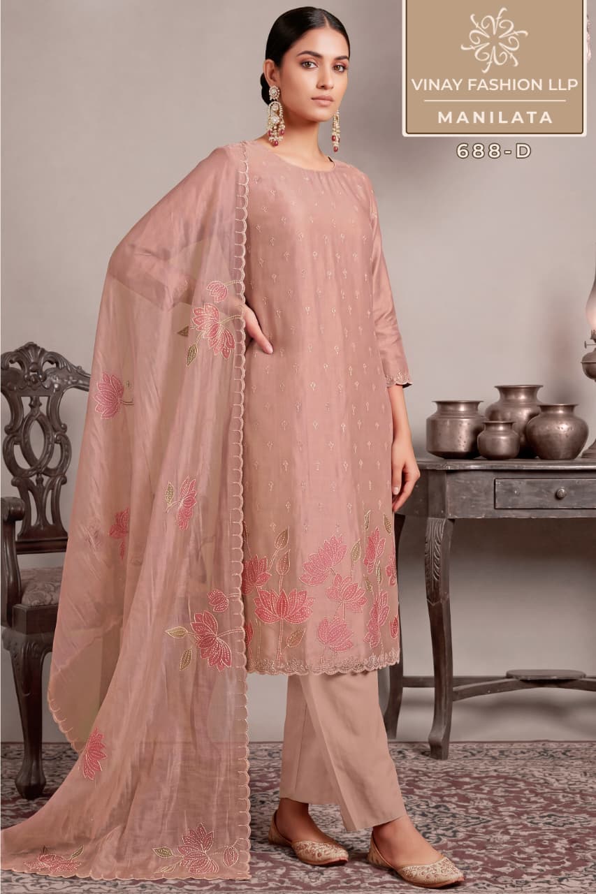 Manilata Kuleesh Vinay Fashion Llp Silk Pant Style Suits Exporter Ahmedabad