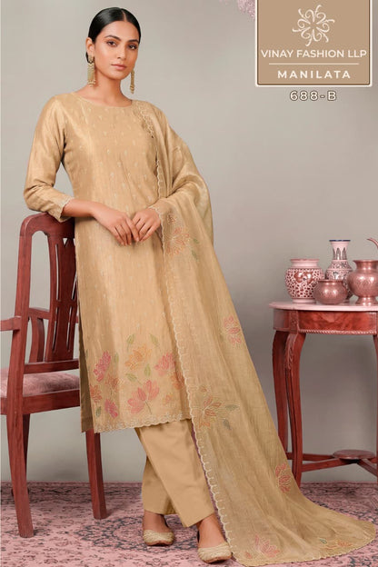 Manilata Kuleesh Vinay Fashion Llp Silk Pant Style Suits Exporter Ahmedabad