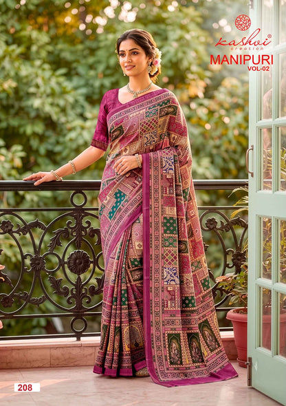 Manipuri Vol 2 Kashvi Creation Sarees Wholesaler Ahmedabad