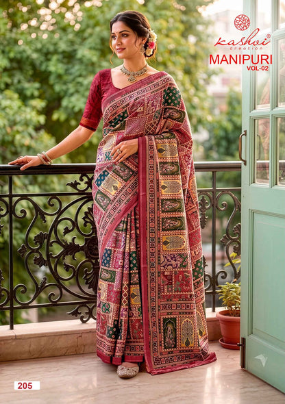 Manipuri Vol 2 Kashvi Creation Sarees Wholesaler Ahmedabad