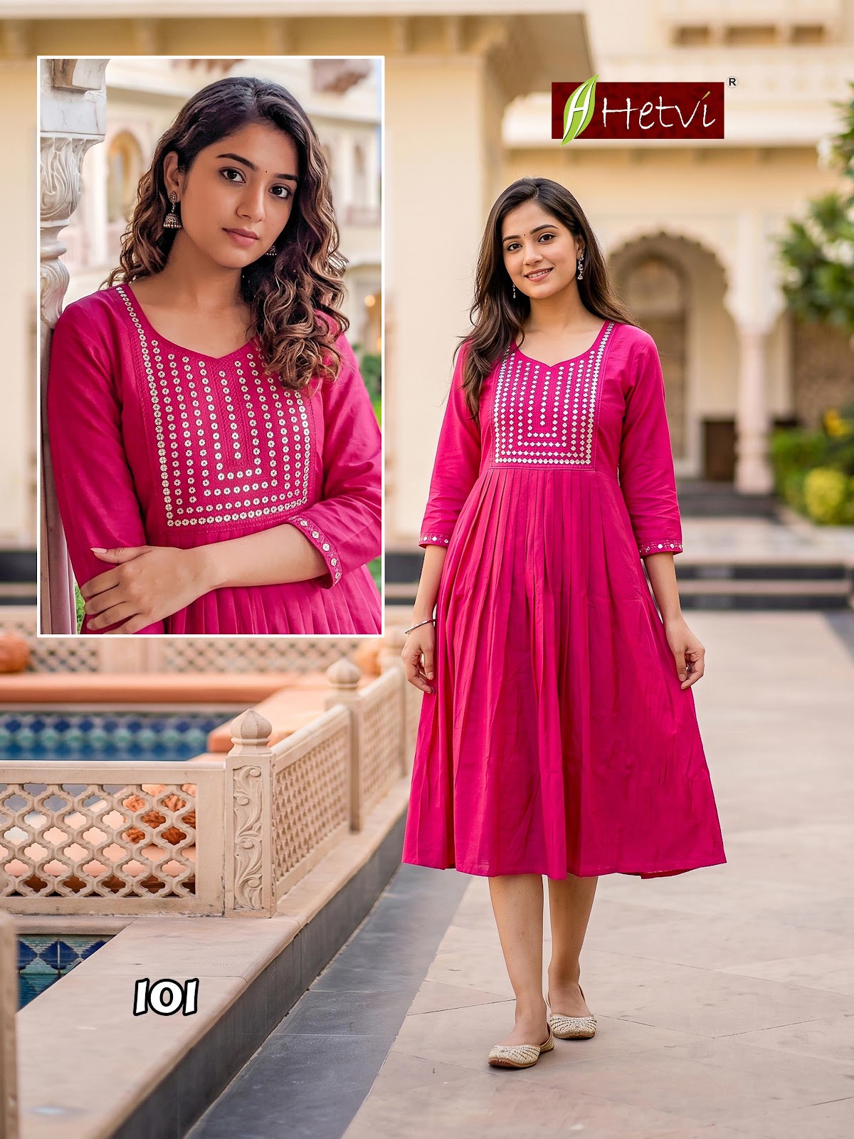 Manisha Hetvi Vertican Anarkali Kurtis Manufacturer Gujarat