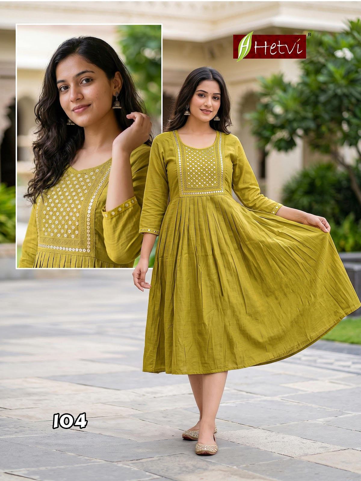 Manisha Hetvi Vertican Anarkali Kurtis Manufacturer Gujarat