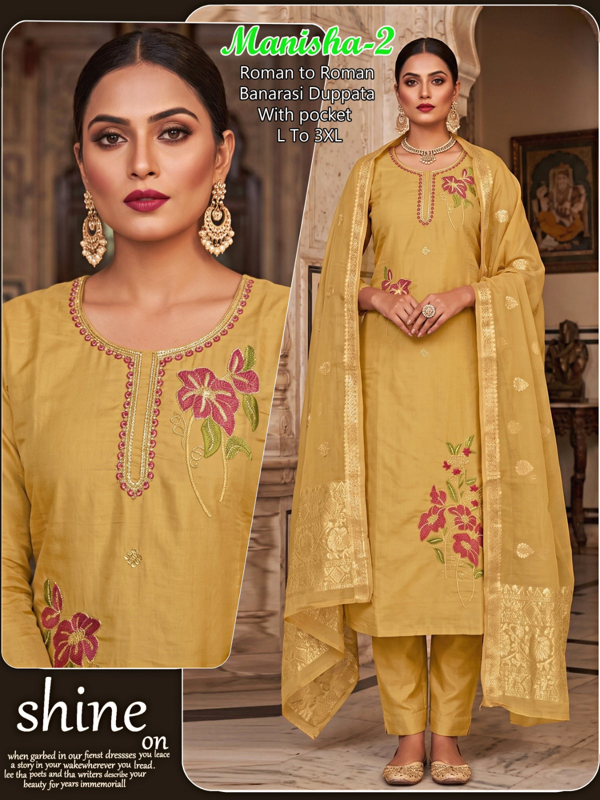Manisha Infinity Roman Readymade Pant Style Suits Wholesaler India