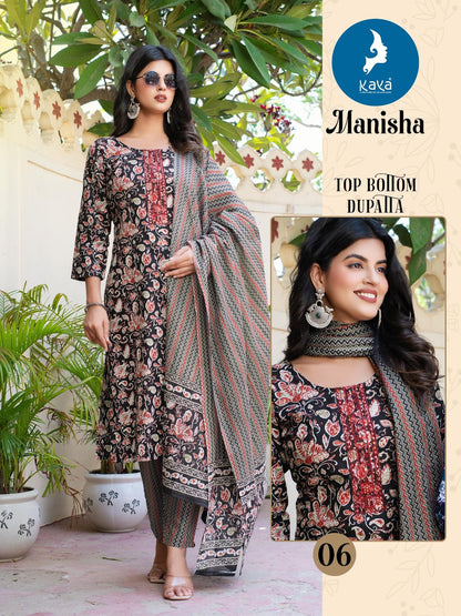 Manisha Kaya Readymade Cotton Pant Suits Exporter Ahmedabad
