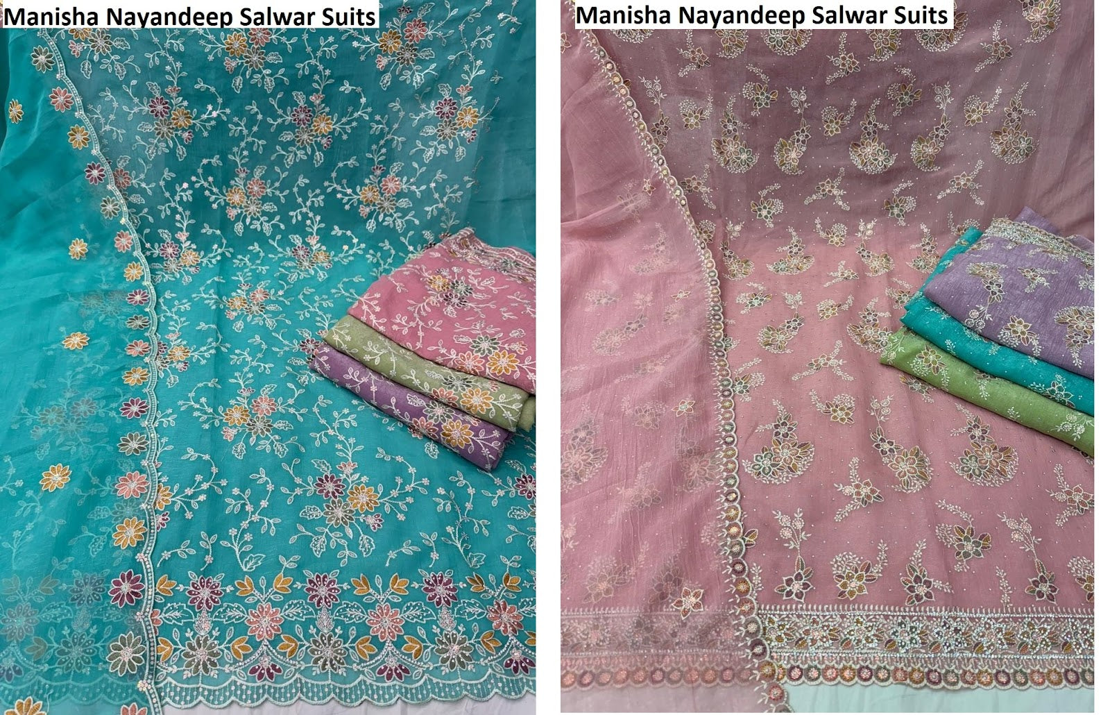 Manisha Nayandeep Crunchy Silk Salwar Suits Exporter Ahmedabad