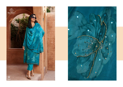 Manisha Rupali Chinon Silk Pant Style Suits Supplier