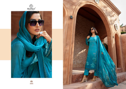 Manisha Rupali Chinon Silk Pant Style Suits Supplier