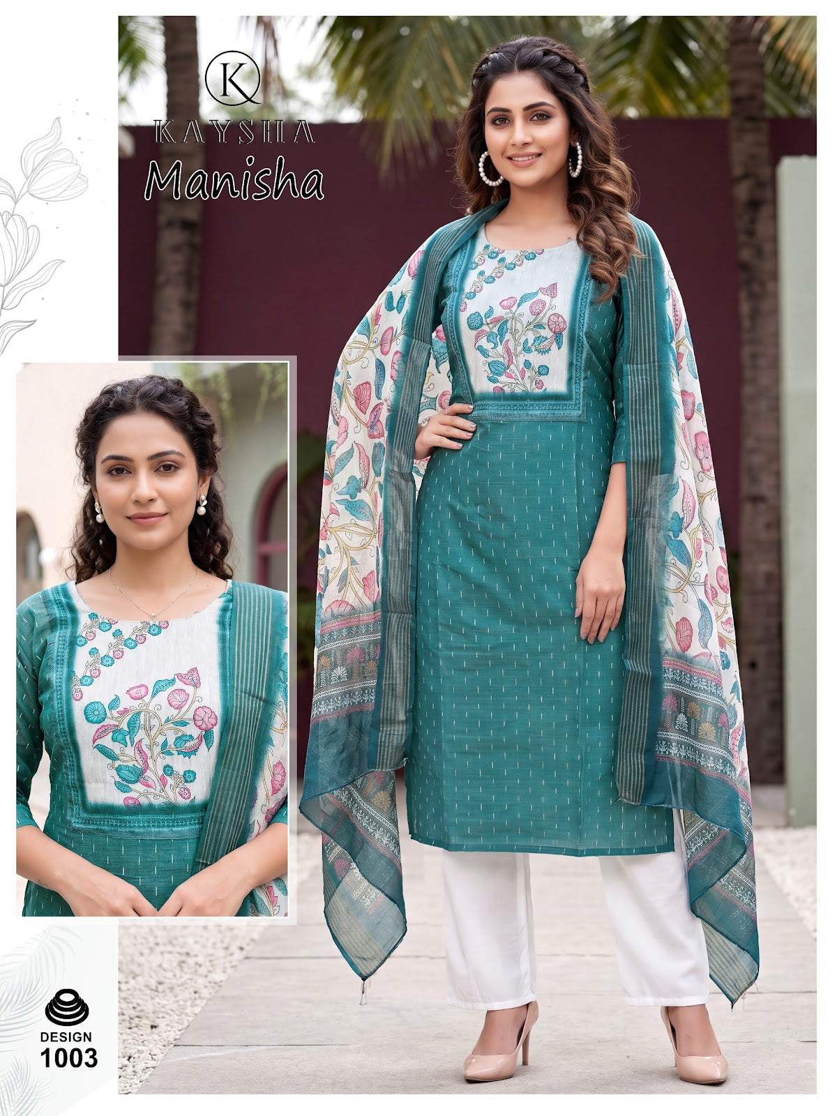 Manisha Vol 1 Kysa Silk Readymade Pant Style Suits Wholesaler India