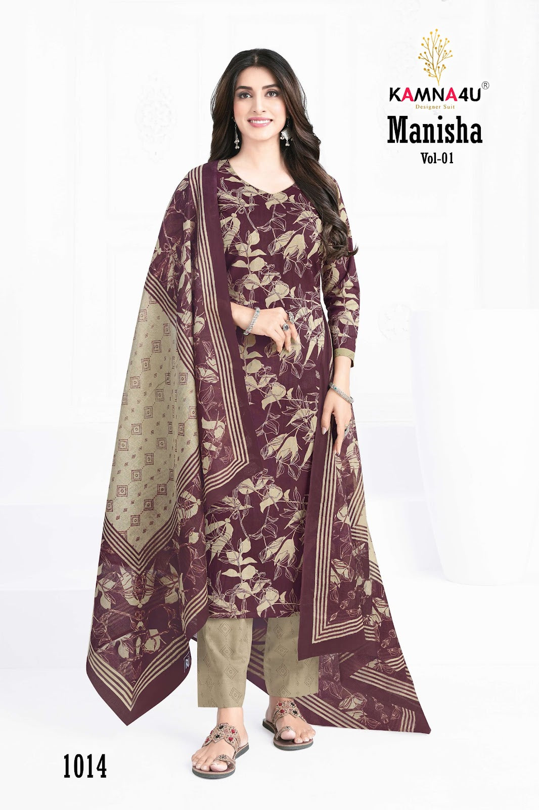 Manisha Vol 1 With Lining Kamna4U Readymade Cotton Pant Suits Wholesale Rate