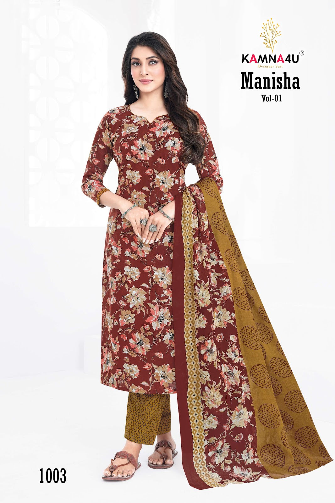 Manisha Vol 1 With Lining Kamna4U Readymade Cotton Pant Suits Wholesale Rate