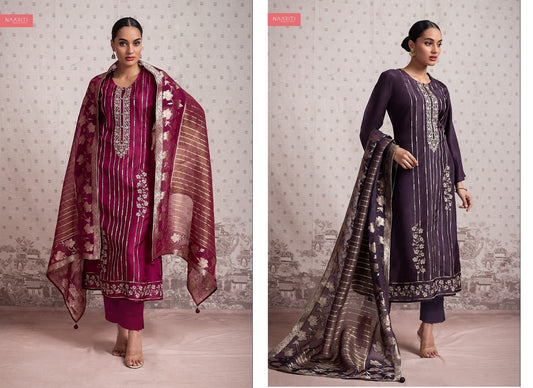 Manizeh Naariti Silk Pant Style Suits Manufacturer