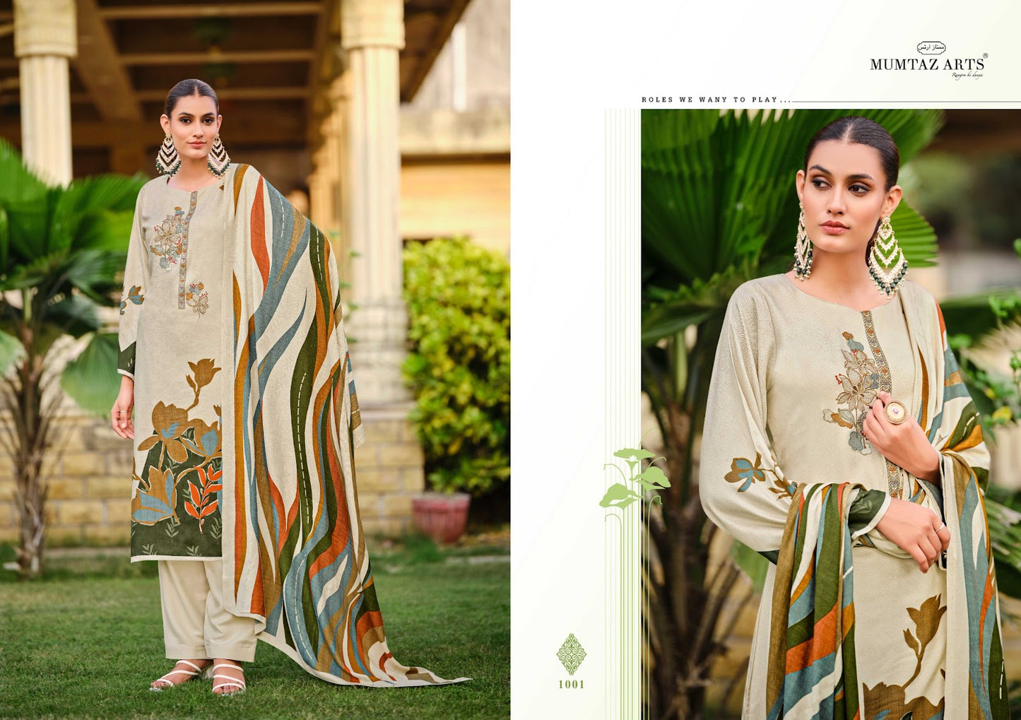 Manjari Mumtaz Arts Viscose Pashmina Suits Wholesaler Ahmedabad