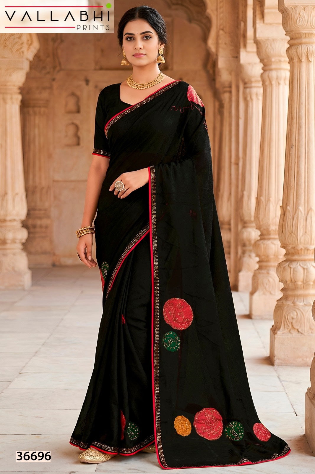 Manjyot Vol 2 Vallabhi Prints Brasso Sarees Supplier Ahmedabad