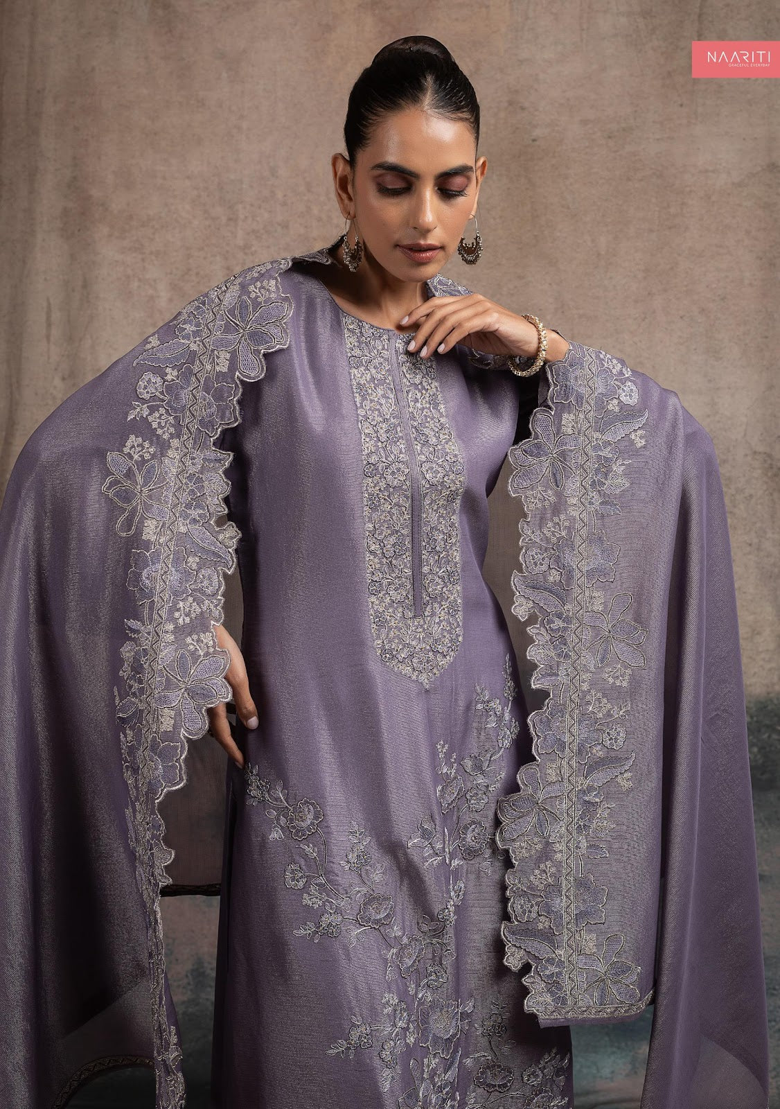 Manleen Naariti Tissue Silk Pant Style Suits Supplier Ahmedabad