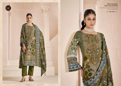 Mannat Belliza Designer Studio Viscose Karachi Pashmina Salwar Suits Exporter