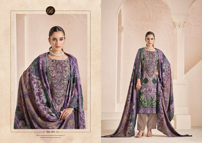 Mannat Belliza Designer Studio Viscose Karachi Pashmina Salwar Suits Exporter