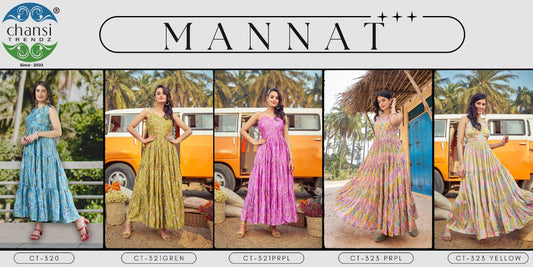 Mannat Chansi Trendz Chinon One Piece Wholesale Price