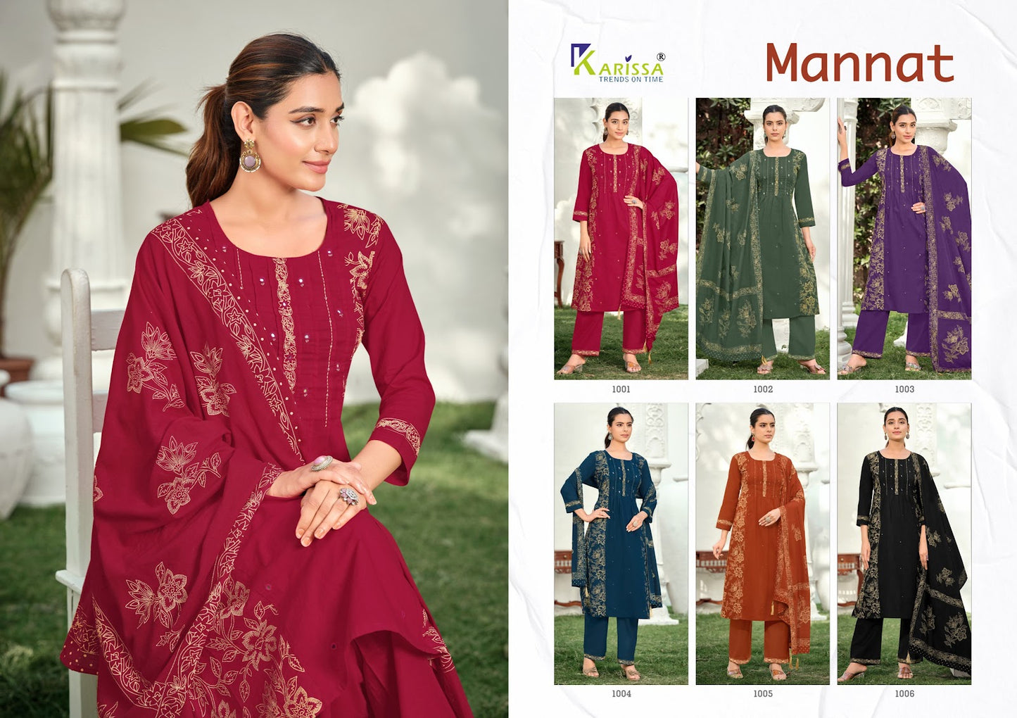 Mannat Karissa Bombay Readymade Pant Style Suits Supplier Ahmedabad
