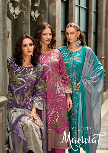 Mannat Kilory Jam Cotton Pant Style Suits Exporter Ahmedabad