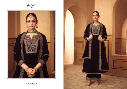 Mannat Lt Nitya Velvet Suits Exporter