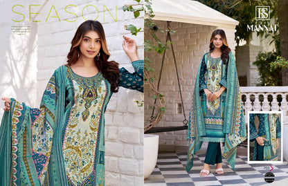 Mannat Rangi Sangi Cotton Blend Karachi Readymade Suits Wholesaler Ahmedabad
