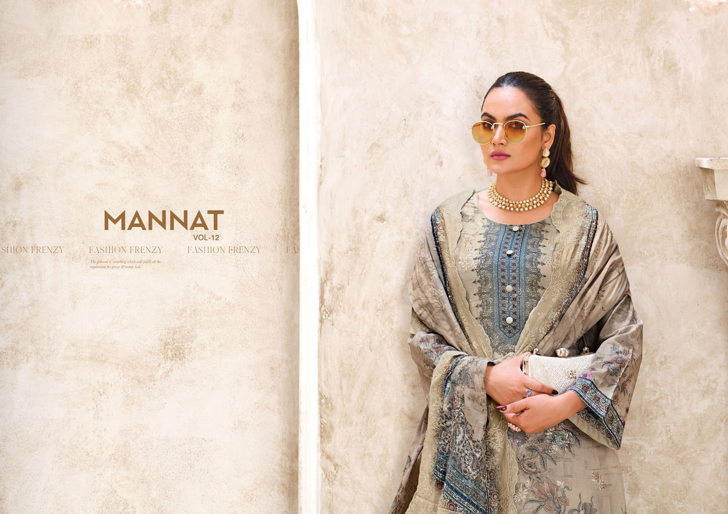Mannat Vol 12 Shree Shalika Fashion Cotton Lawn Karachi Salwar Suits Supplier Ahmedabad