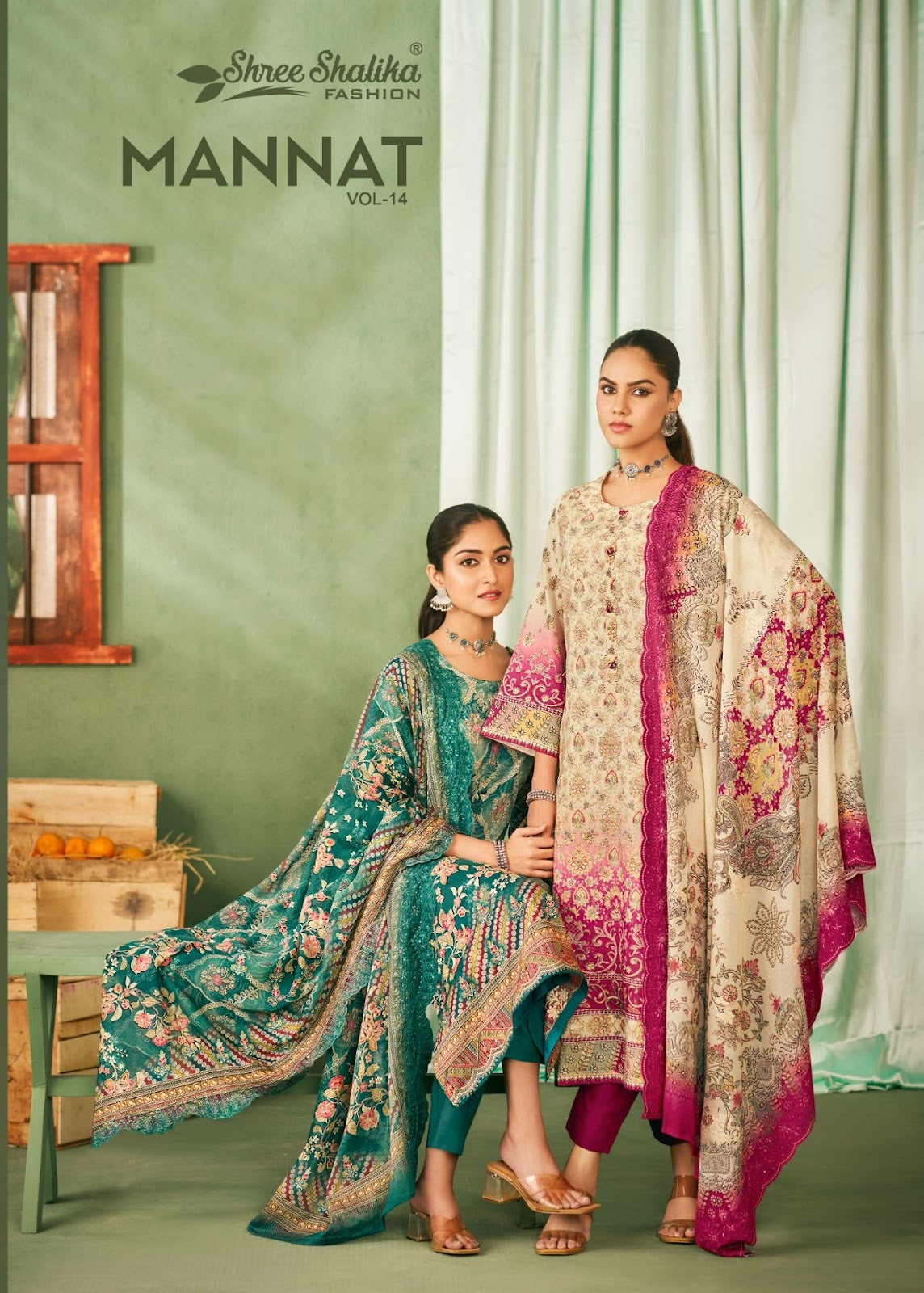 Mannat Vol 14 Shree Shalika Fashion Cotton Lawn Karachi Salwar Suits Wholesale Price