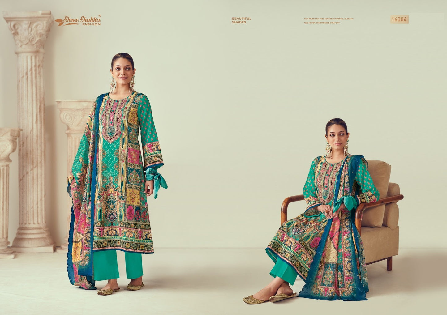 Mannat Vol 16 Shree Shalika Fashion Cotton Lawn Karachi Salwar Suits Exporter Gujarat