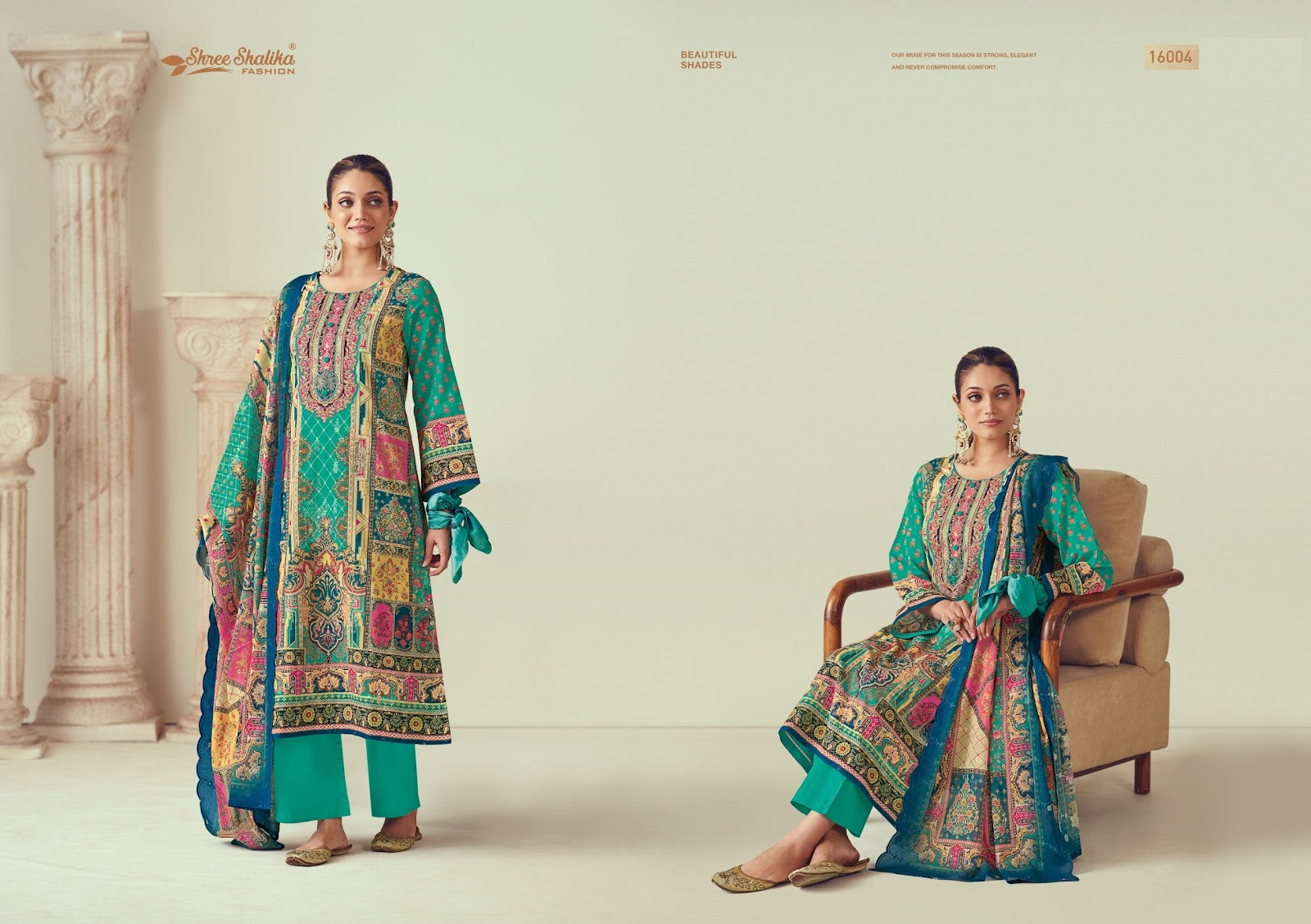 Mannat Vol 16 Shree Shalika Fashion Cotton Lawn Karachi Salwar Suits Exporter Gujarat