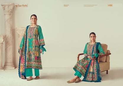 Mannat Vol 16 Shree Shalika Fashion Cotton Lawn Karachi Salwar Suits Exporter Gujarat