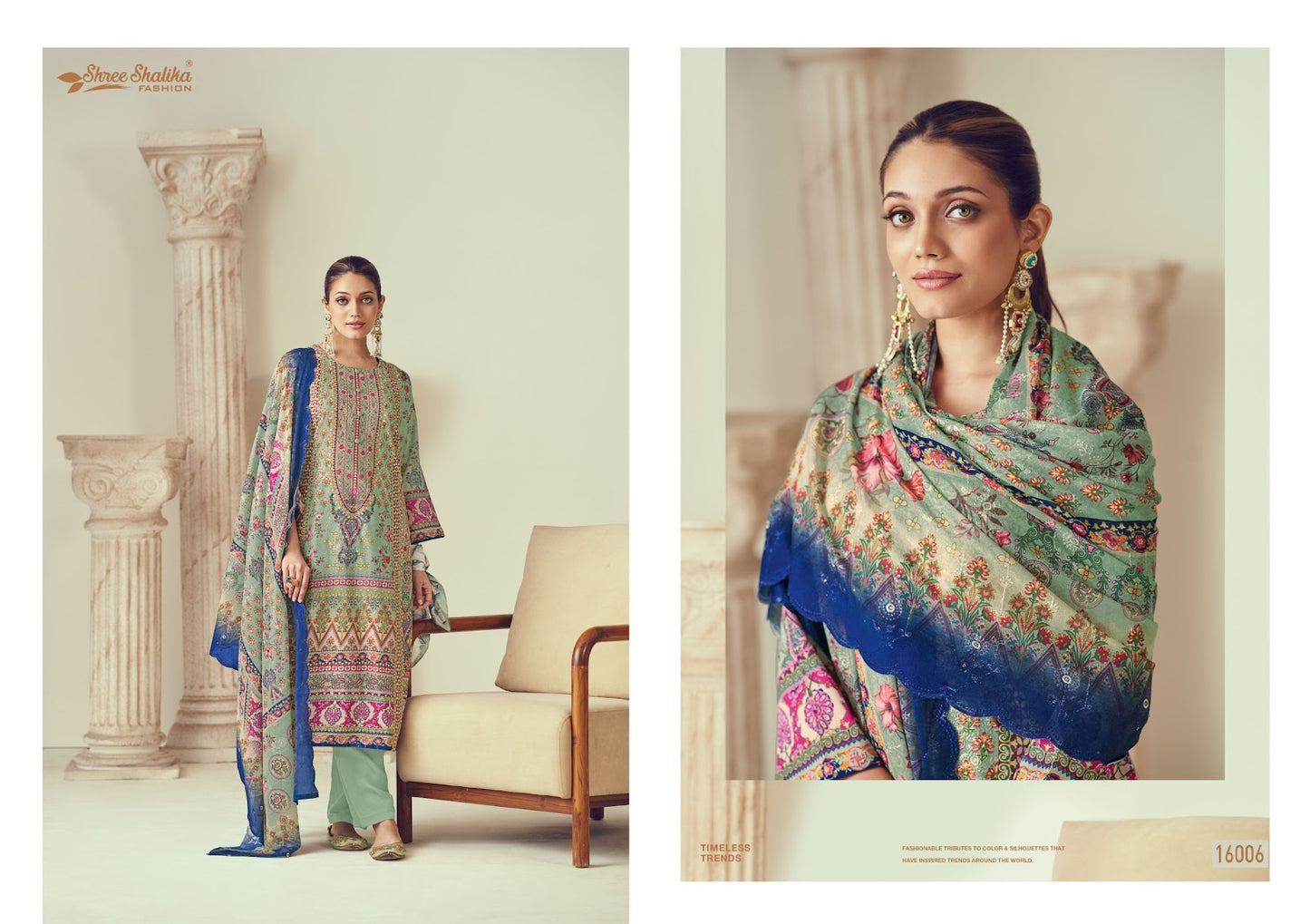 Mannat Vol 16 Shree Shalika Fashion Cotton Lawn Karachi Salwar Suits Exporter Gujarat