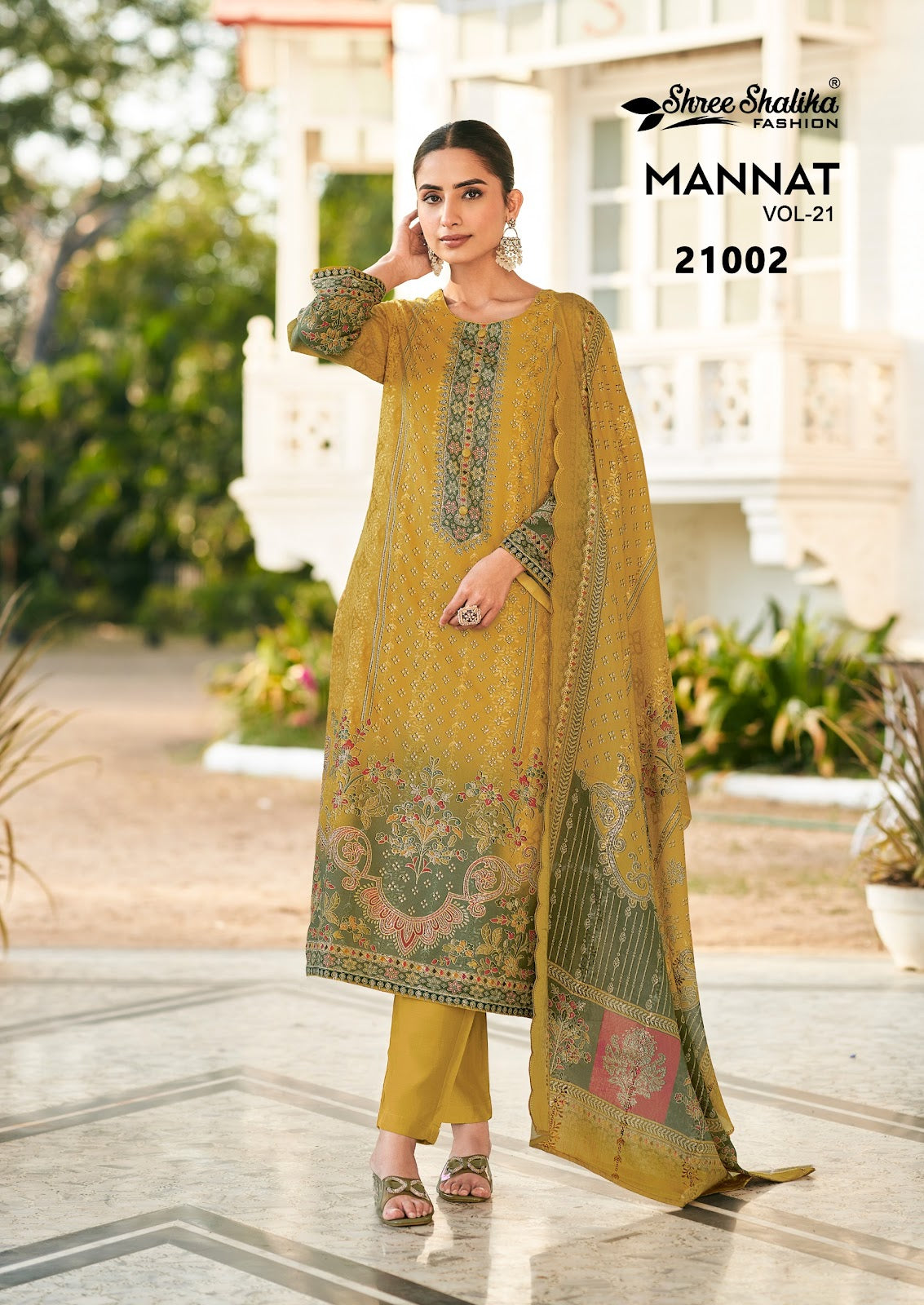 Mannat Vol 21 Shree Shalika Fashion Cotton Lawn Karachi Salwar Suits Exporter