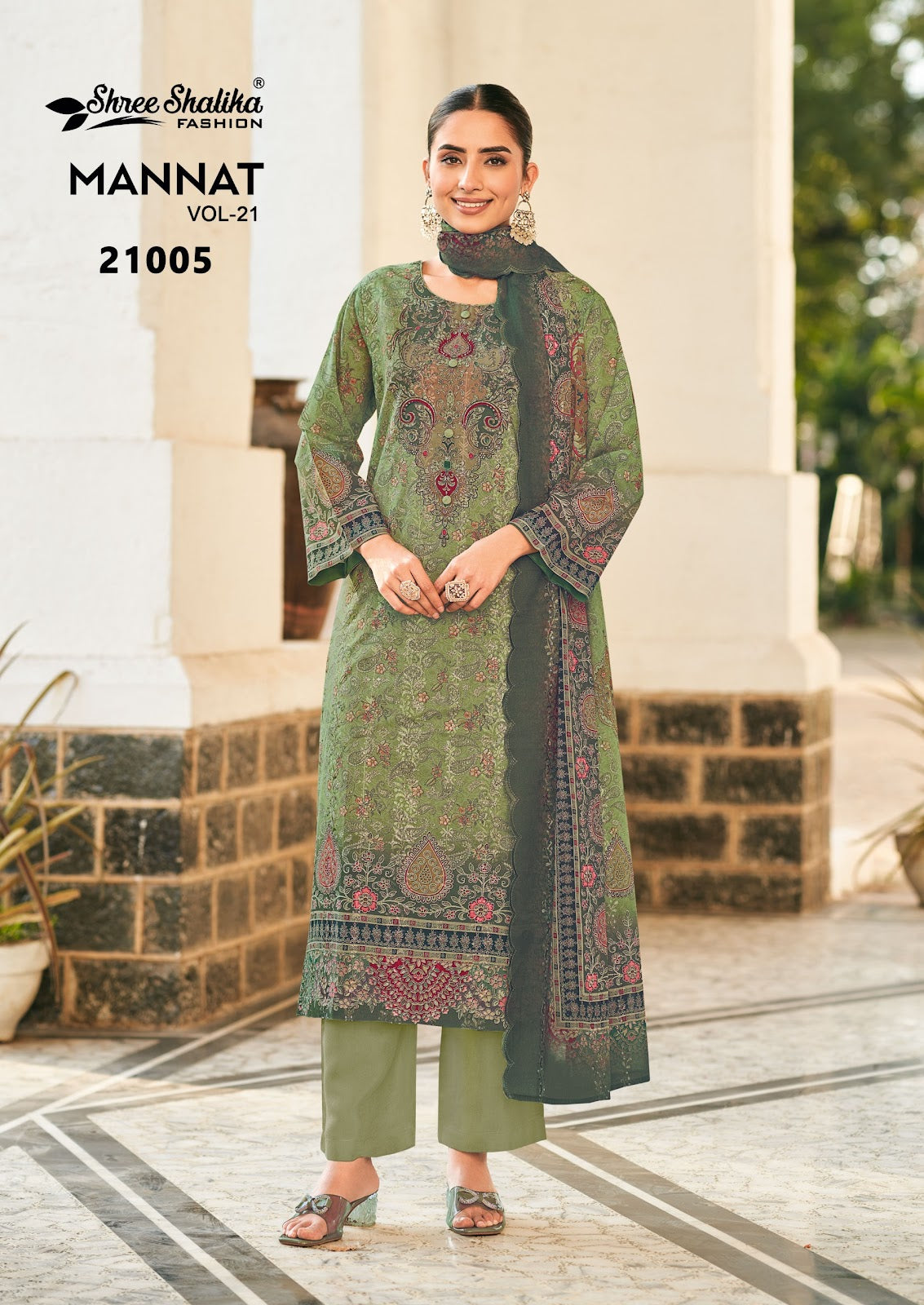 Mannat Vol 21 Shree Shalika Fashion Cotton Lawn Karachi Salwar Suits Exporter