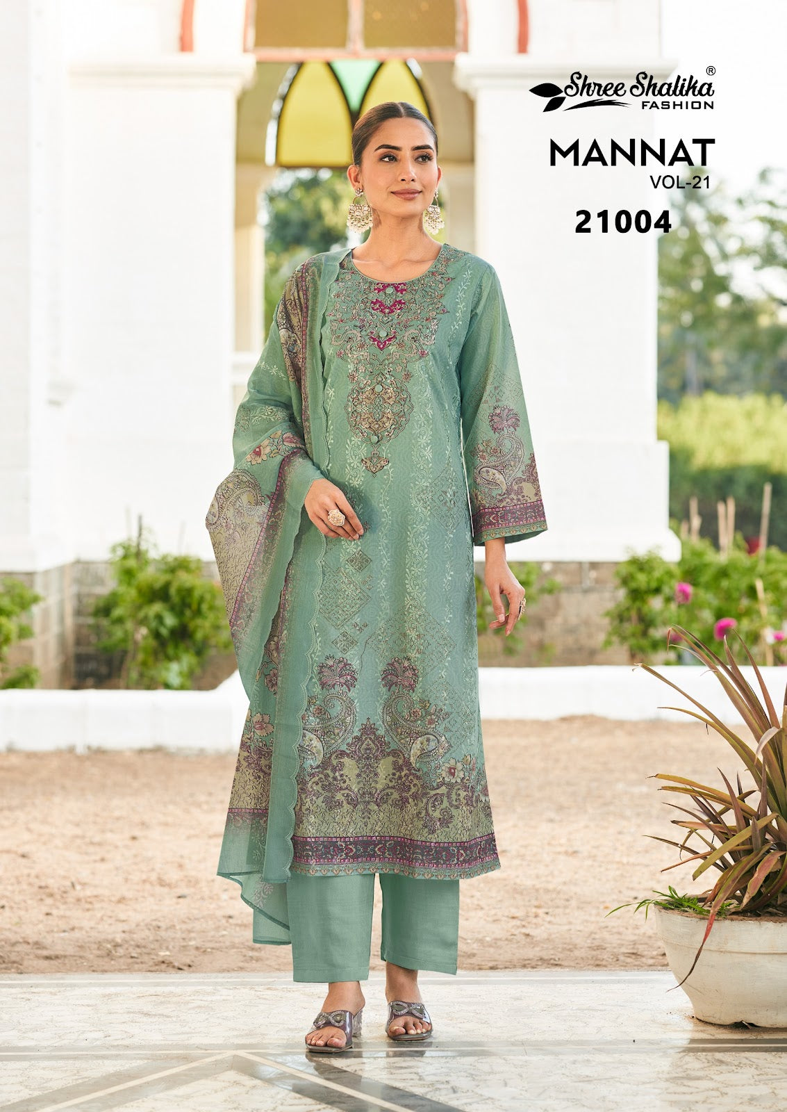 Mannat Vol 21 Shree Shalika Fashion Cotton Lawn Karachi Salwar Suits Exporter