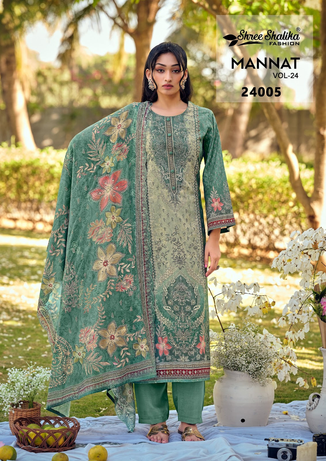 Mannat Vol 24 Shree Shalika Fashion Cotton Lawn Karachi Salwar Suits Wholesale