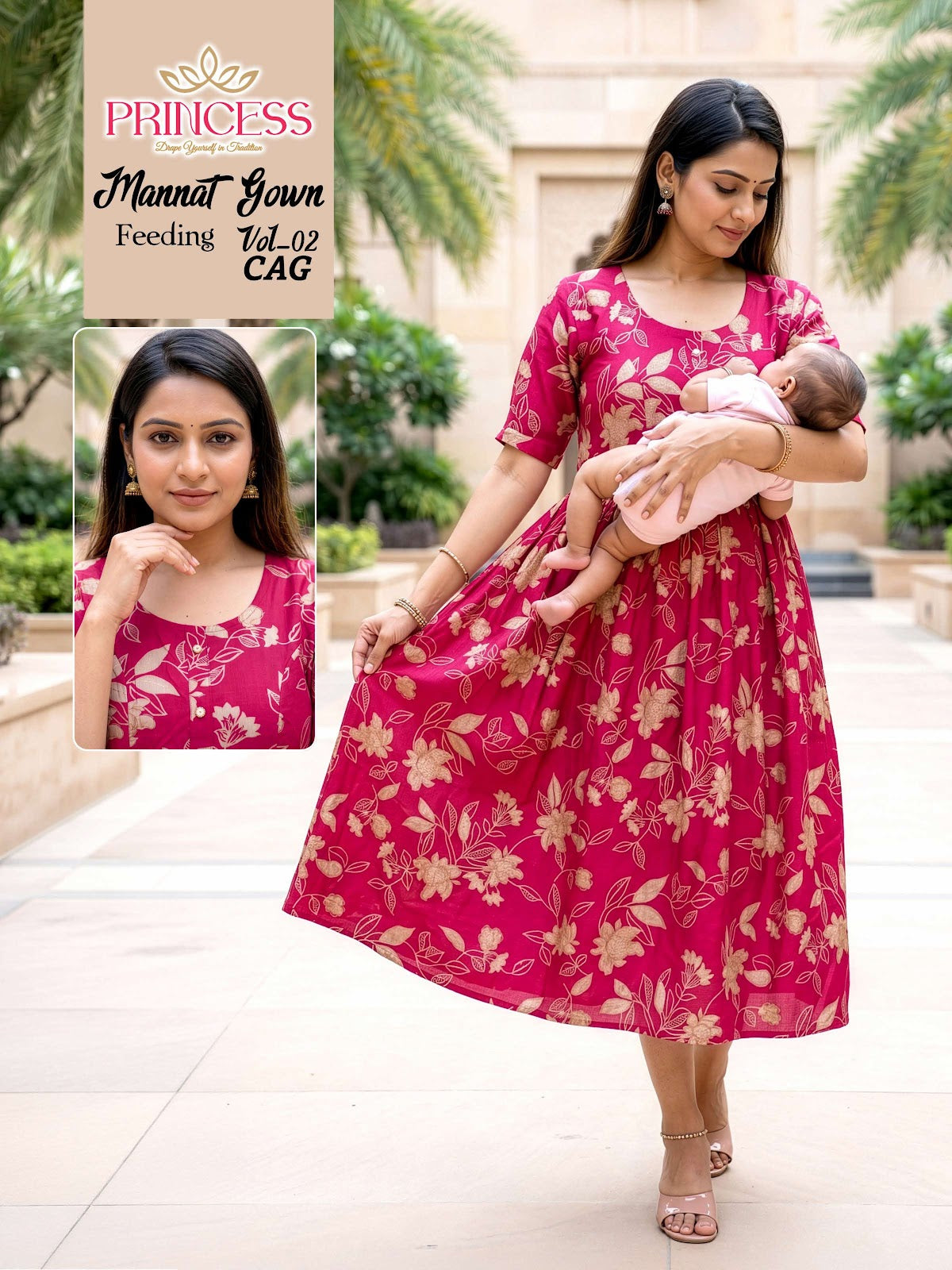 Mannat Vol 2 Princess Creation Vetican Feeding Kurtis Exporter