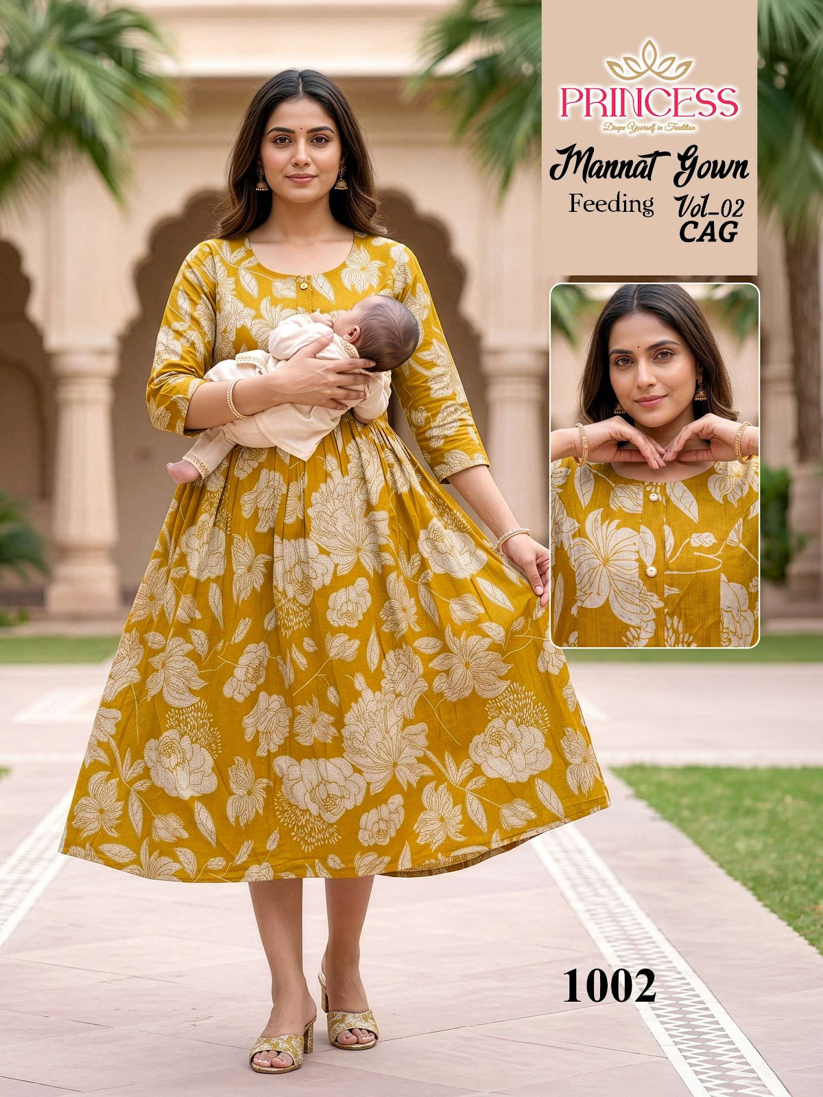 Mannat Vol 2 Princess Creation Vetican Feeding Kurtis Exporter