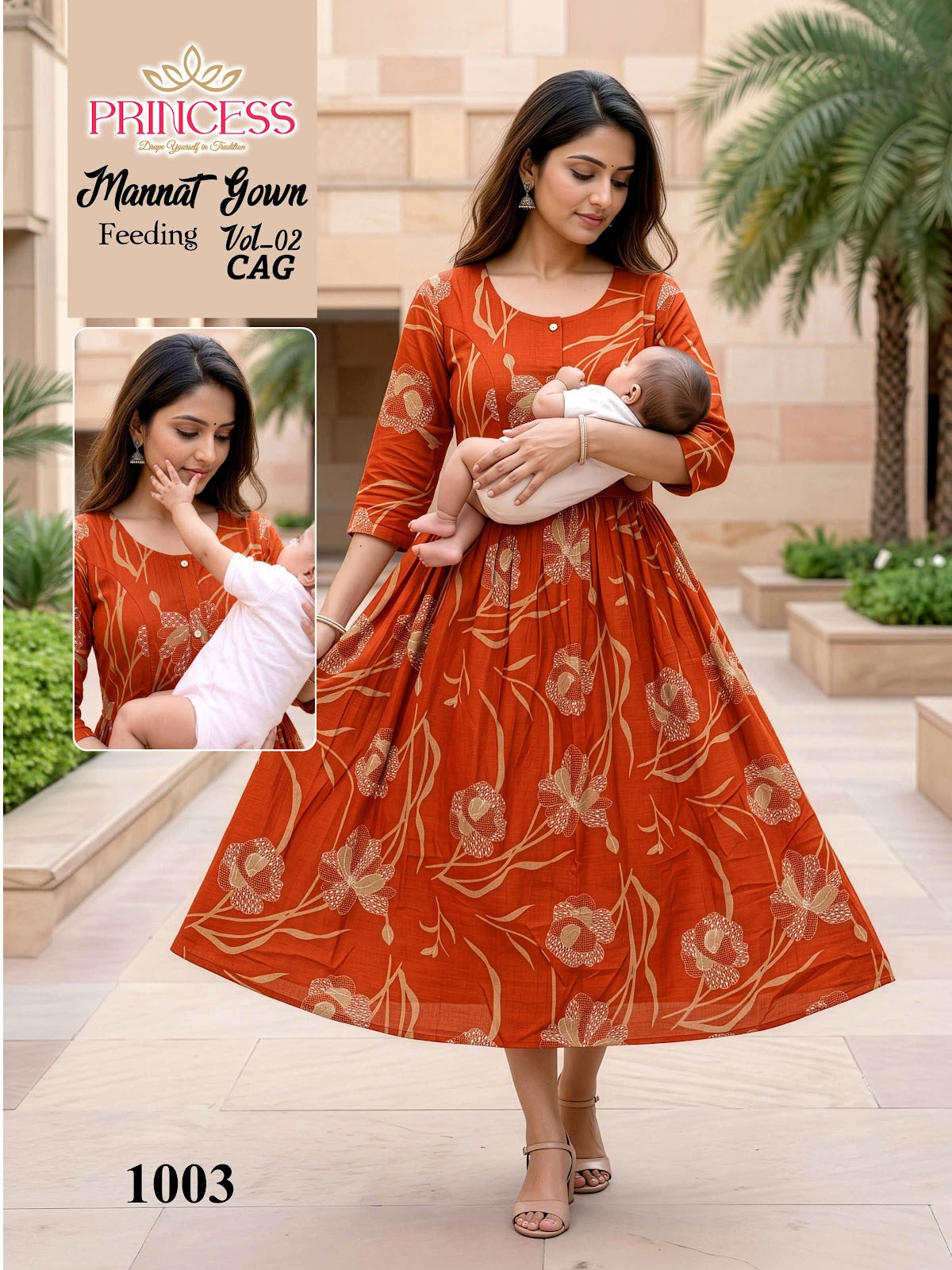 Mannat Vol 2 Princess Creation Vetican Feeding Kurtis Exporter