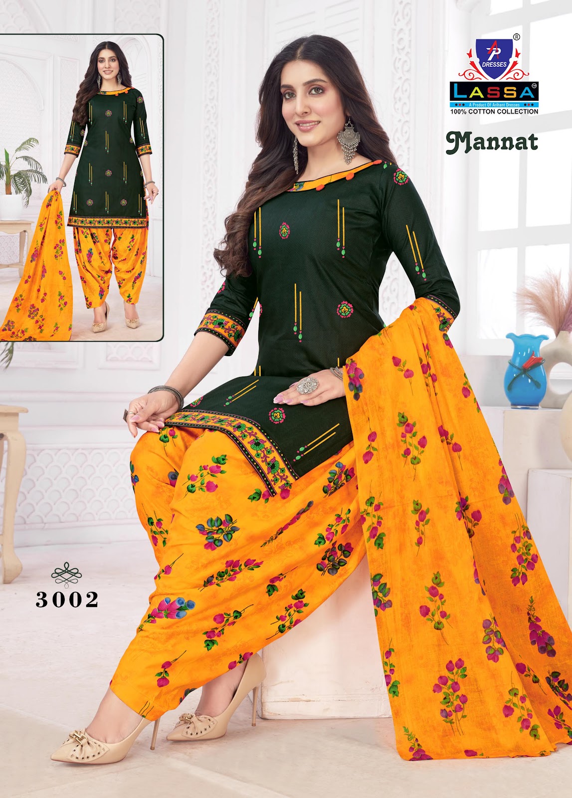 Mannat Vol 3 Ap Dresses Cotton Dress Material Wholesale Price
