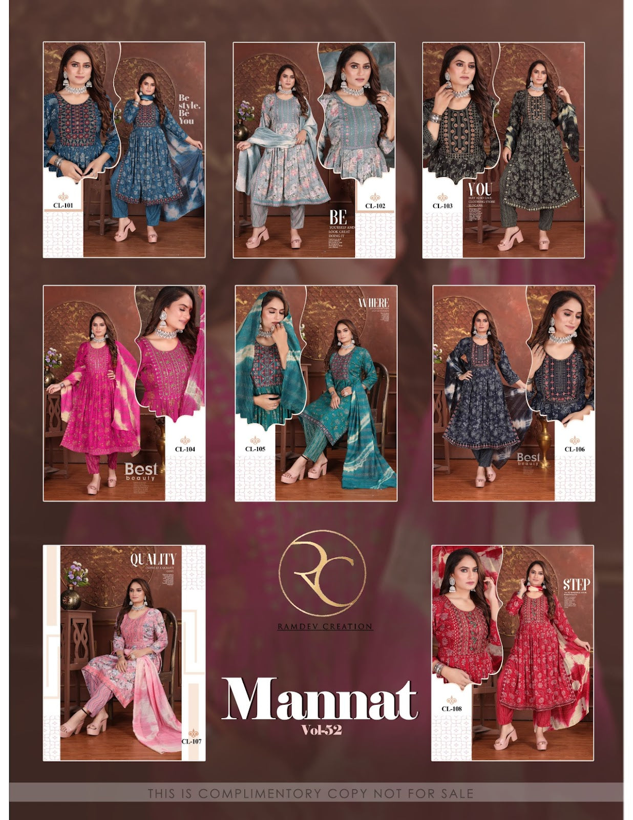 Mannat Vol 52 Ramdev Creation Capsule Readymade Pant Style Suits Supplier India