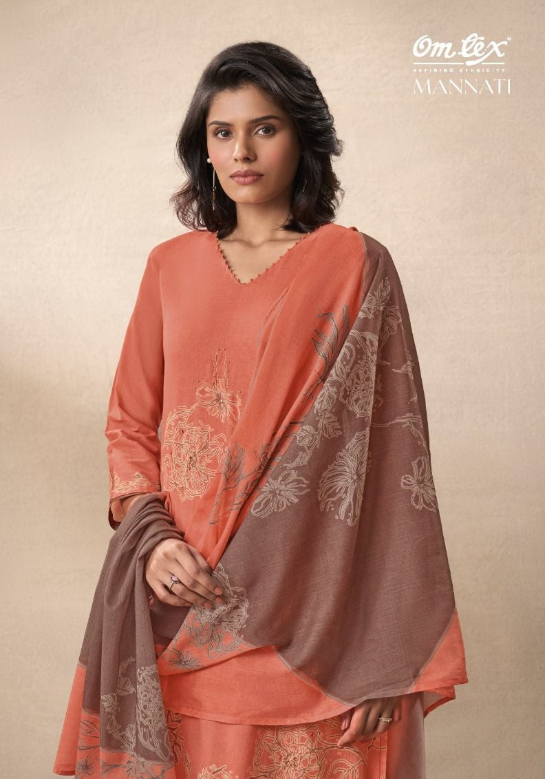 Mannati Omtex Cotton Pant Style Suits Wholesale Rate