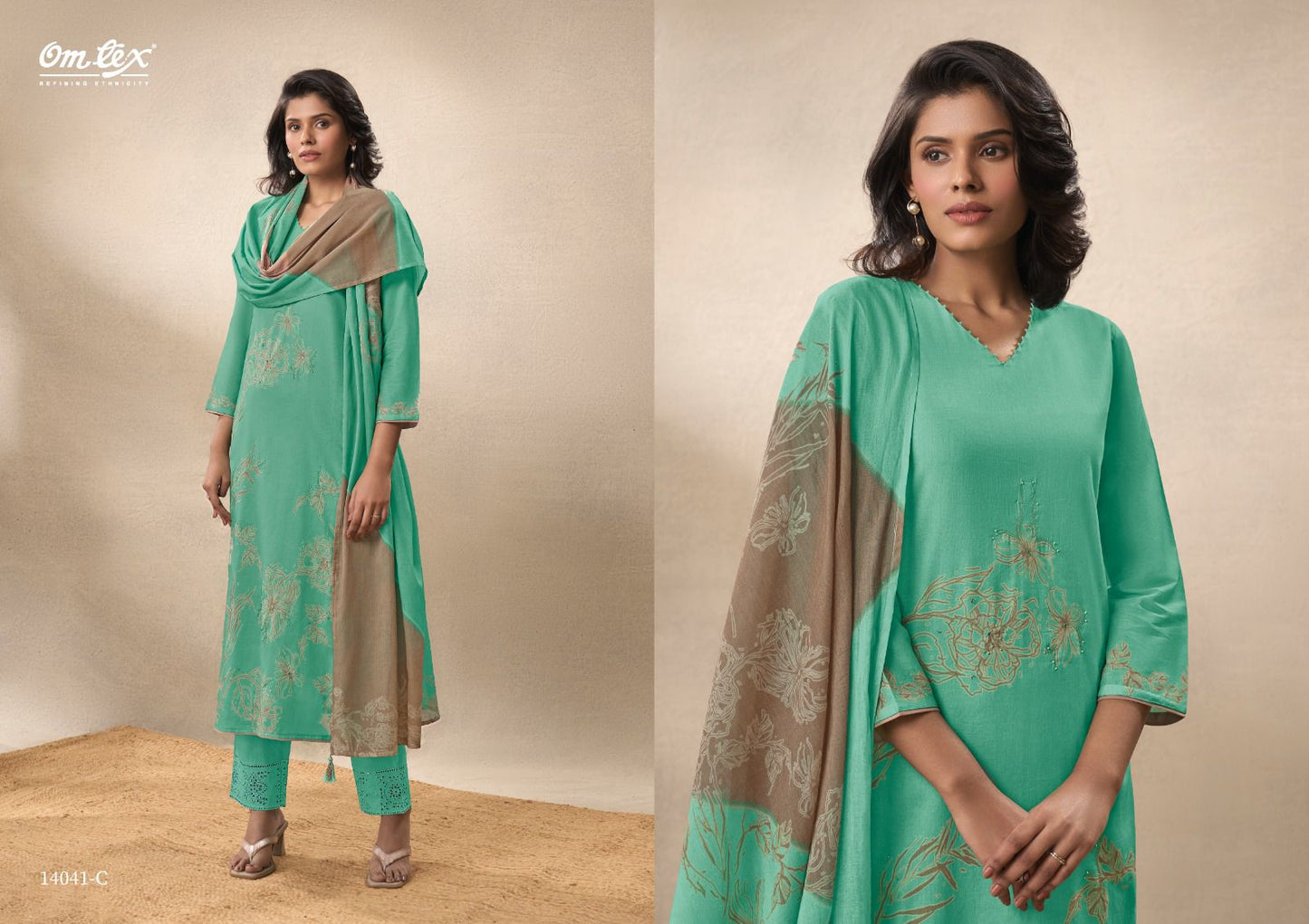 Mannati Omtex Cotton Pant Style Suits Wholesale Rate