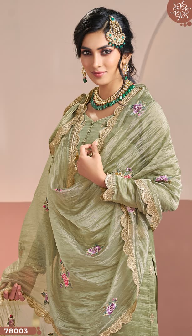 Manntraa Kuleesh Vinay Fashion Llp Gold Silk Pant Style Suits Exporter Ahmedabad