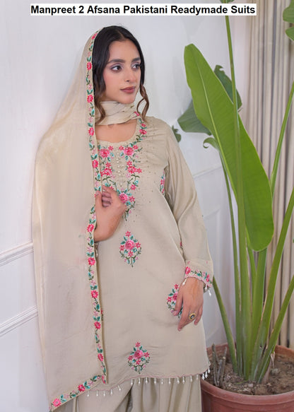 Manpreet 2 Afsana Silk Pakistani Readymade Suits Manufacturer