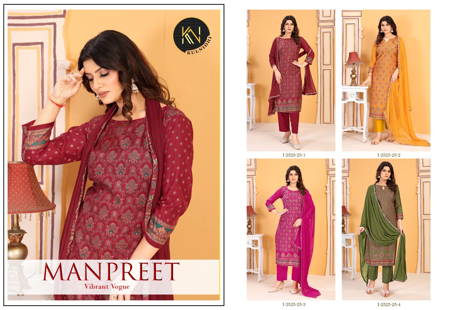 Manpreet Kulnidhi Modal Pant Style Suits Exporter